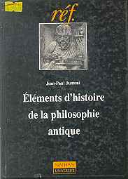 Elements dhistoire de la philosophie antique