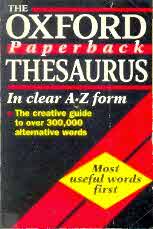 Oxford Paperback Thesaurus in Clear A-Z Form