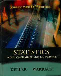 STATISTICS for management and economics(Hardcover Abbreviated 6/E)CD포함
