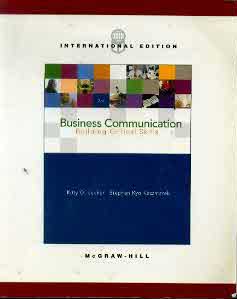 Business Communication -Buildign Critical Skills (2/E)