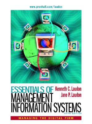 ESSENTIALS OF MANAGEMENT INFORMATION SYSTEMS(5판)