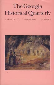 THE GEORGIA HISTORICAL QUARTERLY Volume LXXIX (1995 겨울 4호)