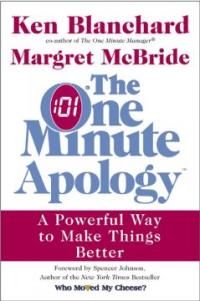 THE ONE MINUTE APOLOGY