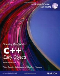 STARTING OUT WITH C++ (EARLY OBJECTS) *8판
